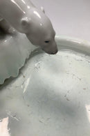 Royal Copenhagen Skål med Isbjørn af Bonnesen, Krystal Glasur af Søren Berg 29 september 1925 - Danam Antik