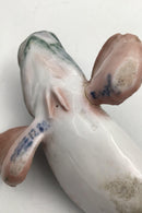 Royal Copenhagen Unika Figur af Ålekvabbe / Fisk signeret af Hallin i 1889 - Danam Antik