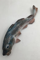 Royal Copenhagen Unika Figur af Torsk / Fisk signeret at Hallin i 1889 unika nummer 1240 - Danam Antik
