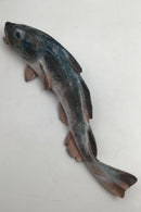 Royal Copenhagen Unika Figur af Torsk / Fisk signeret at Hallin i 1889 unika nummer 1240 - Danam Antik