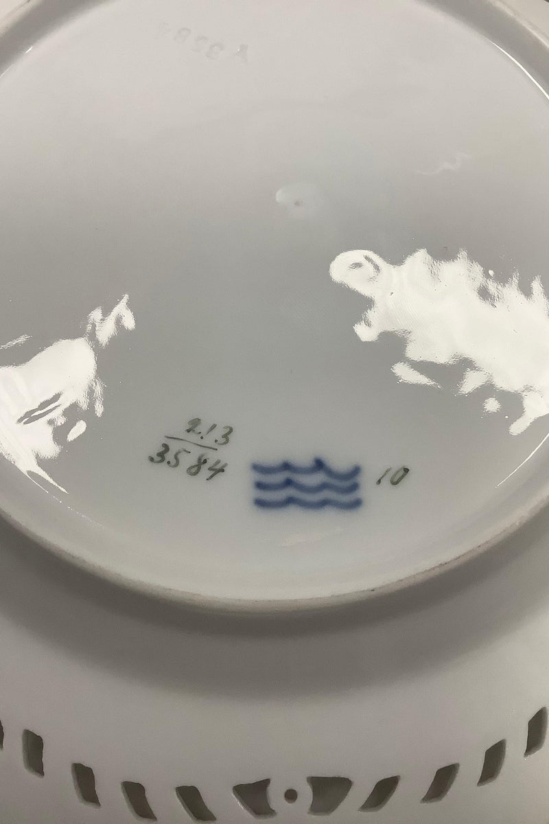 Sæt på 8 Royal Copenhagen Flora Danica Tallerkener med Blomster No 213/3584 - Danam Antik