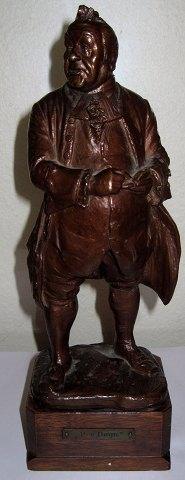 Axel Locher Bronce Figur af "Per Degn" - Danam Antik