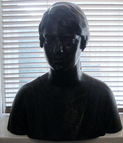 Carl Martin-Hansen Bronce Skulptur af Ung Dame - Danam Antik