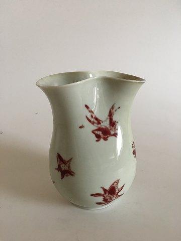 Kgl. Porcelæn Unika vase af Thorkild Olsen fra 1950 - Danam Antik
