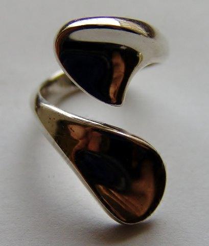 Georg Jensen Moderne Sterling Sølv Ring No 219 - Danam Antik