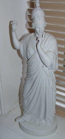 Bing & Grøndahl Biscuit Figur af Minerva/Athene 41,5cm høj - Danam Antik