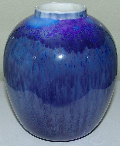 Royal Copenhagen Unika Krystal Glasur Vase fra 11-1-1927 af Søren Berg - Danam Antik