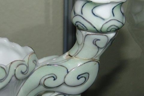 Royal Copenhagen Art Nouveau Vase og Lysestage No 408 - Danam Antik
