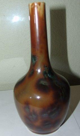 Royal Copenhagen Art Nouveau Unika Ludvigsen Krystal glasur vase No 988 - Danam Antik