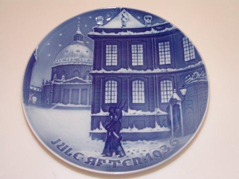 Bing & Grøndahl Juleplatte fra 1936 - Danam Antik