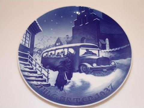 Bing & Grøndahl Juleplatte fra 1937 - Danam Antik