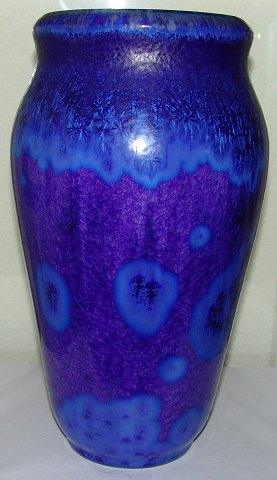 Stor Royal Copenhagen Crystalline Glasur Vase af Carl Frederik Ludvigsen No 7 - Danam Antik