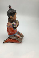 Royal Copenhagen Overglasur Figur Grønlandsk Pige No 12415 - Danam Antik