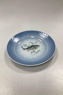 Sæt på 12 Bing og Grøndahl Blå Tone Fisketallerkener motiv 1 til 12 - Danam Antik