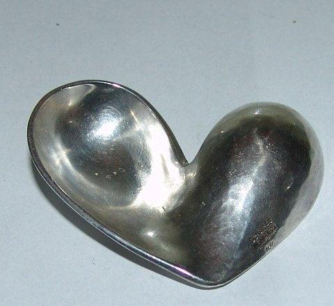 Allan Scharff Sterling Sølv smage ske formet som hjerte - Danam Antik