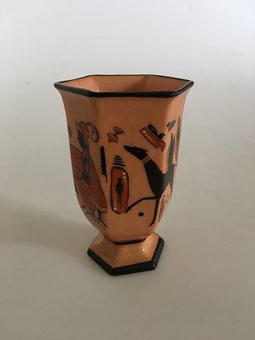 Royal Copenhagen Empire Vase med Egyptisk motiver fra 1830-1850 - Danam Antik