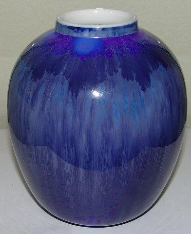 Royal Copenhagen Unika Krystal Glasur Vase fra 11-1-1927 af Søren Berg - Danam Antik