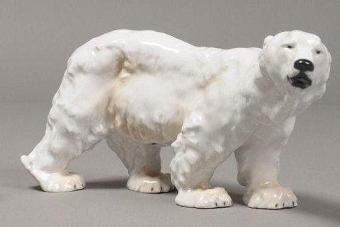 Meissen Porcelænsfigur af Isbjørn - Danam Antik