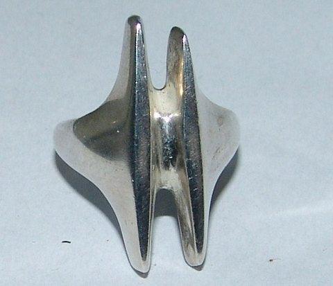 Georg Jensen Sterling Sølv Moderne Ring No 126 - Danam Antik