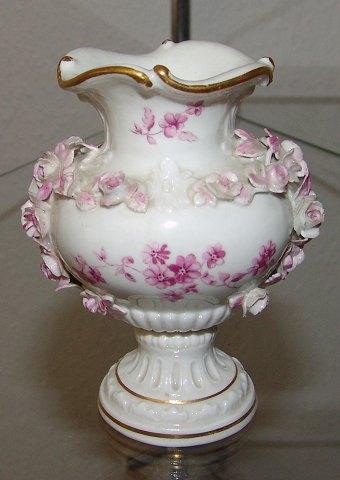 Meissen Tysk Porcelæns Vase med blomster - Danam Antik