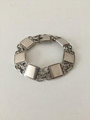 Georg Jensen Sterling Sølv Armbånd med hjerter af Arno Malinowski 1933-1944 No 70 - Danam Antik