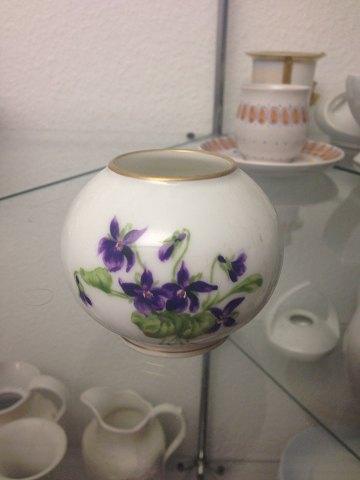Royal Copenhagen Art Nouveau overglasur vase med Blomster - Danam Antik