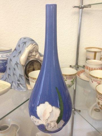 Royal Copenhagen Art Nouveau Vase tidlig med iris - Danam Antik