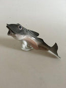 Royal Copenhagen Art Nouveau Figur i form af Torsk med åben mund No 286 - Danam Antik