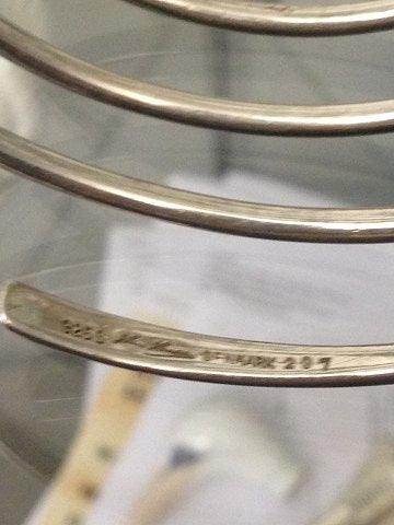 Hans Hansen Arm Ring i delvis forgyldt Sterling Sølv No 297 - Danam Antik