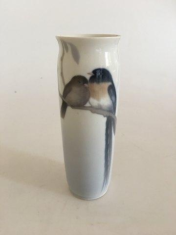 Bing & Grøndahl Art Nouveau Vase med Papegøjer No 6168/121 - Danam Antik