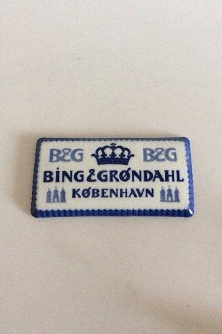 Bing & Grøndahl gammel reklame skilt - Danam Antik