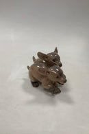 Royal Copenhagen Figur af Gravhunde Par No. 2120 - Danam Antik