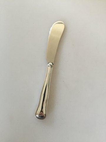 Cohr Dobbeltriflet Sølv Smørkniv med stålblad - Danam Antik