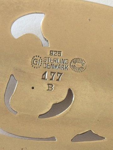 Georg Jensen Sterling Sølv Broche No 177B - Danam Antik