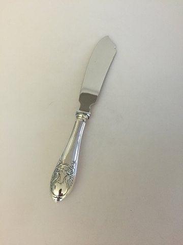 Aage Weimar Sølv lagkage kniv med ørne motiv - Danam Antik