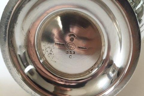 Georg Jensen Sterling Sølv Kaffe sæt med kande, sukkerskål og flødekand No 353C, 353C og 353B - Danam Antik