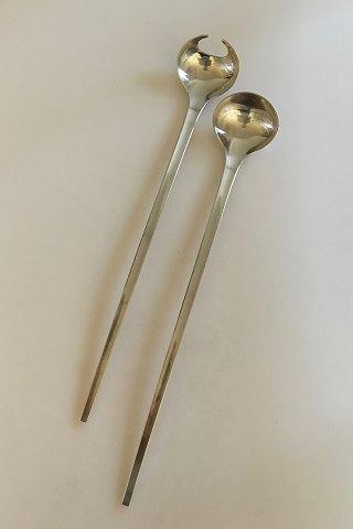 Georg Jensen Stainless 'Tuja' Serveringssæt - Danam Antik