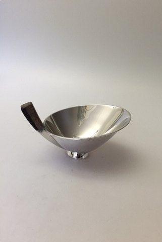 Moderne Cohr Sterling Sølv Skål med træhåndtag - Danam Antik