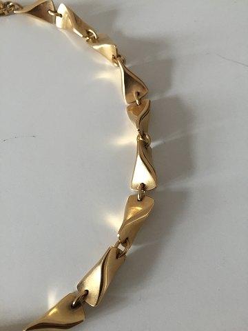 Georg Jensen 18K Guld Halskæde designet af Edward Kindt-Larsen No 1104A - Danam Antik