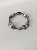 Georg Jensen Sterling Sølv Armbånd med Lapis Lazuli No 11 - Danam Antik