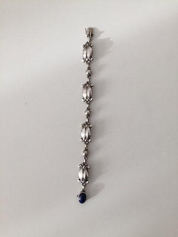 Georg Jensen Sterling Sølv Armbånd med Lapis Lazuli No 11 - Danam Antik