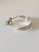 Hans Hansen Sterling Sølv Armbånd med grønne sten - Danam Antik