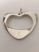 Georg Jensen Sterling Sølv Vedhæng som Hjerte No 152 Stor - Danam Antik