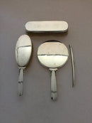 Georg Jensen Sterling Sølv Harald Nielsen Spejl, bøste, håndbøste og kam No 134 - Danam Antik