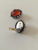 Georg Jensen Sterling Sølv Årssmykke øreclips med rav fra 1995 - Danam Antik