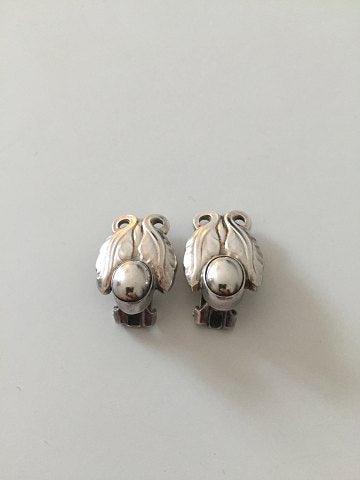 Georg Jensen Sterling Sølv Øreklips No 108 - Danam Antik