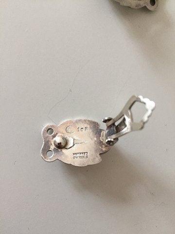 Georg Jensen Sterling Sølv Øreklips No 108 - Danam Antik