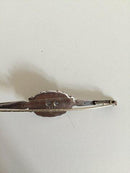 Georg Jensen Sølv Broche med grøn agat No 117 fra 1910-1920. - Danam Antik