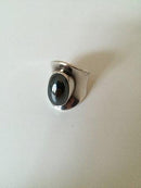 Bent Knudsen Sterling Sølvring No 4 med Hæmatit - Danam Antik