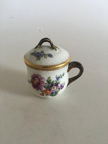 Royal Copenhagen Fuld Saksisk Blomst Creme Kop No 1542 (uden underkop) - Danam Antik